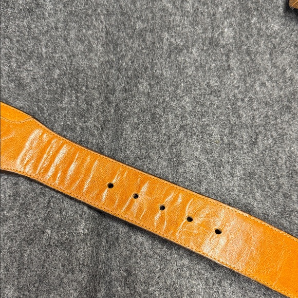 Lucchese Tan Leather Belt with Silver Buckle - Picture 8 of 13